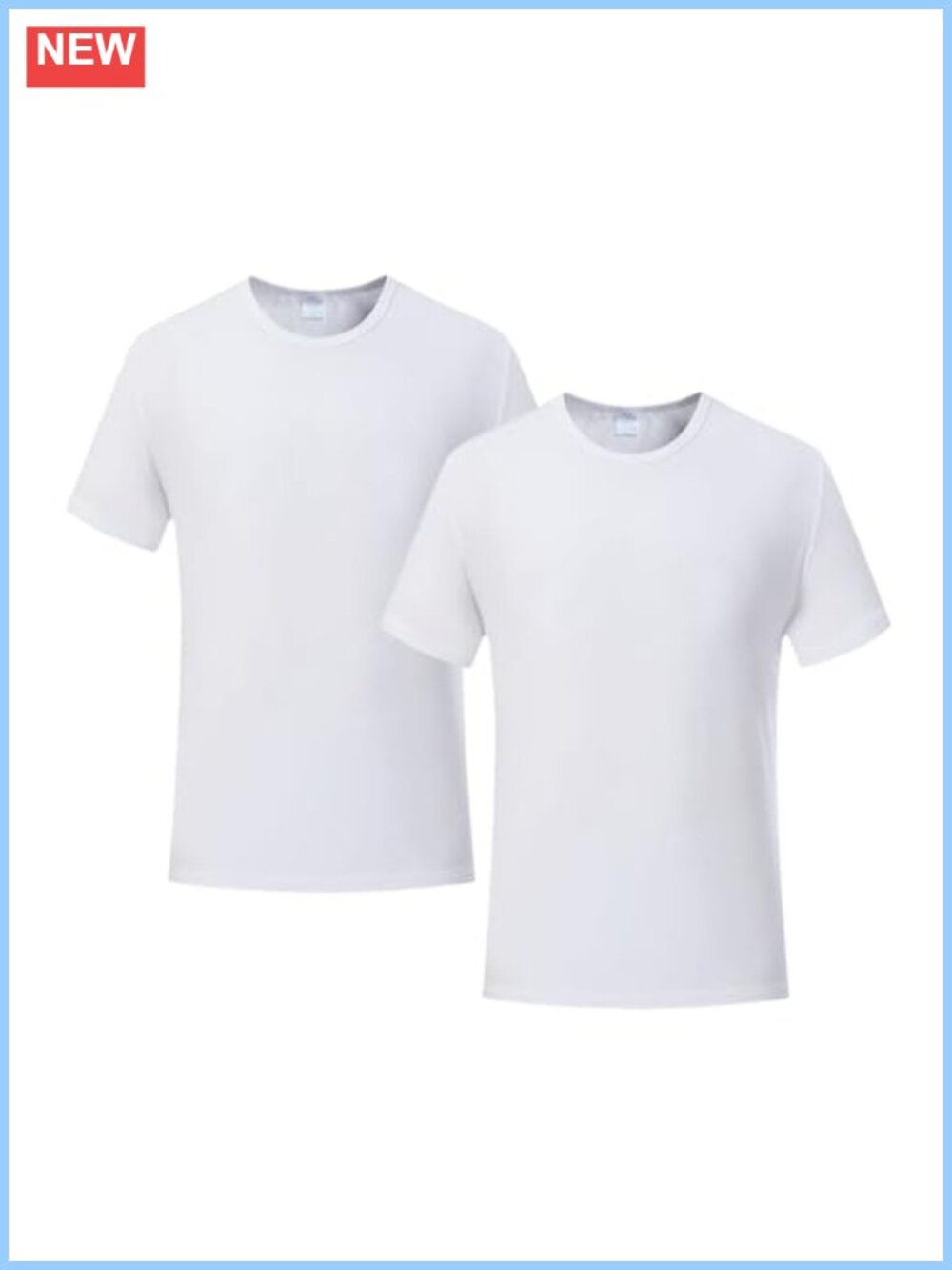 2pk Unisex Sublimation Blank Tees Polyester Tshirts DIY Crafts